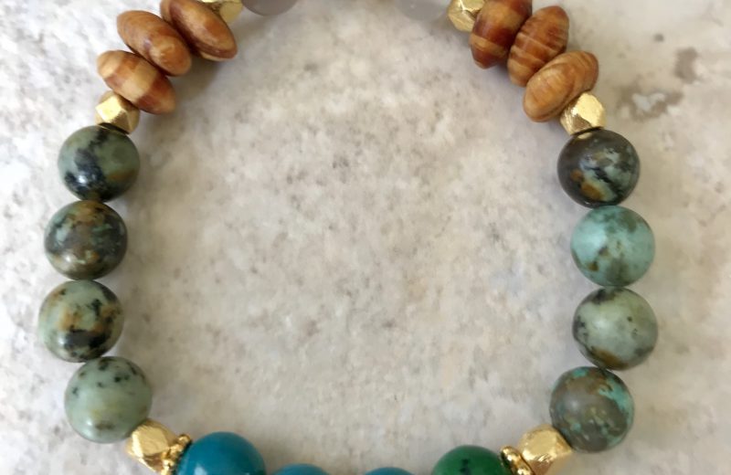 Chrysocolla & Turquoise bracelet